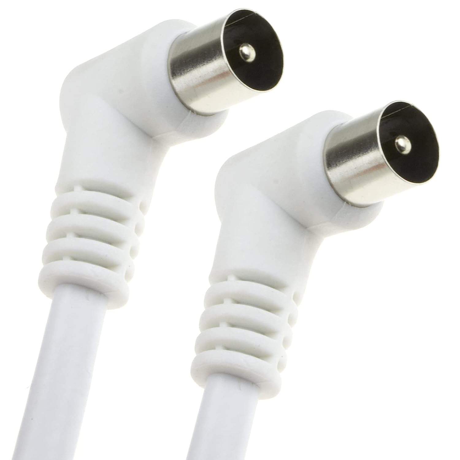 TV Fly Lead 90 Degree Angled Male Coax to Coax - 2m